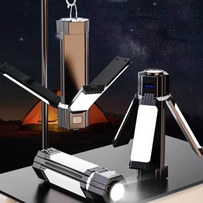 Outdoor-Camping-Licht, zusammenklappbare Beleuchtung, aufhängbare Arbeitslichter, multifunktionale Notlichter, 3000mAh – Bild 1