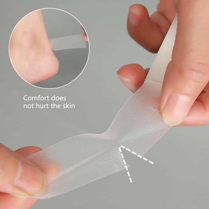 10 Stück 5 m/Rolle Anti-Verschleiß-Fersenaufkleber Fußpflegeaufkleber, Transparent, Yellow – Bild 4