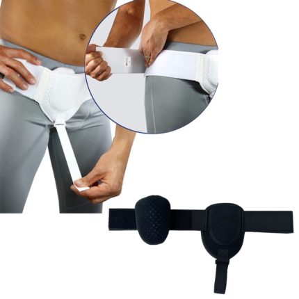 Herniengürtel für Erwachsene, Leistenschutzgürtel, White, Black, Skin Color