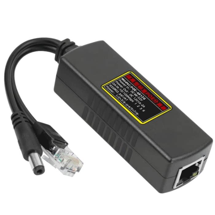 POE-4812G POE Splitter IEEE 802.3AF Standard 12V Ausgang 48V Eingang für CCTV IP Kamera Sicherheitssystem – Bild 1