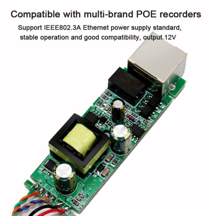 POE-4812G POE Splitter IEEE 802.3AF Standard 12V Ausgang 48V Eingang für CCTV IP Kamera Sicherheitssystem – Bild 4