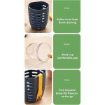 600 ml Obst- und Gemüse-Snackbecher mit Deckel und Gabel, luftdichte, auslaufsichere Salatbox – Bild 9