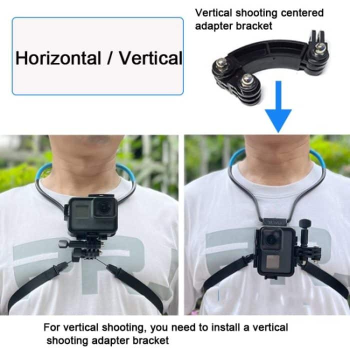 TUYU Kamera-Halshalter, Handy-Brustgurthalterung für Videoaufnahmen // POV, Standard (Black), Standard (Blue), With Phone Clip (Black), With Phone Clip (Blue), Vertical Shooting (Black), Vertical Shooting (Blue), Vertical +Phone Clip (Black)... – Bild 5