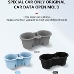 Für Tesla Model3/Y Central Control Storage Silikon-Becherverschluss, Silicone Cup Stopper(Grey), Silicone Cup Stopper(Blue), Silicone Cup Stopper(Black) – Bild 2
