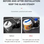 Für Tesla Model3/Y Central Control Storage Silikon-Becherverschluss, Silicone Cup Stopper(Grey), Silicone Cup Stopper(Blue), Silicone Cup Stopper(Black) – Bild 5