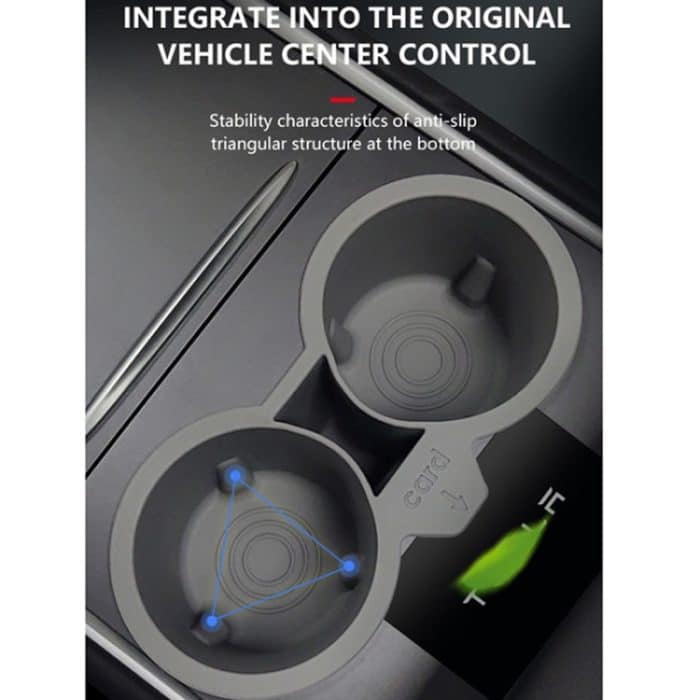 Für Tesla Model3/Y Central Control Storage Silikon-Becherverschluss, Silicone Cup Stopper(Grey), Silicone Cup Stopper(Blue), Silicone Cup Stopper(Black) – Bild 6