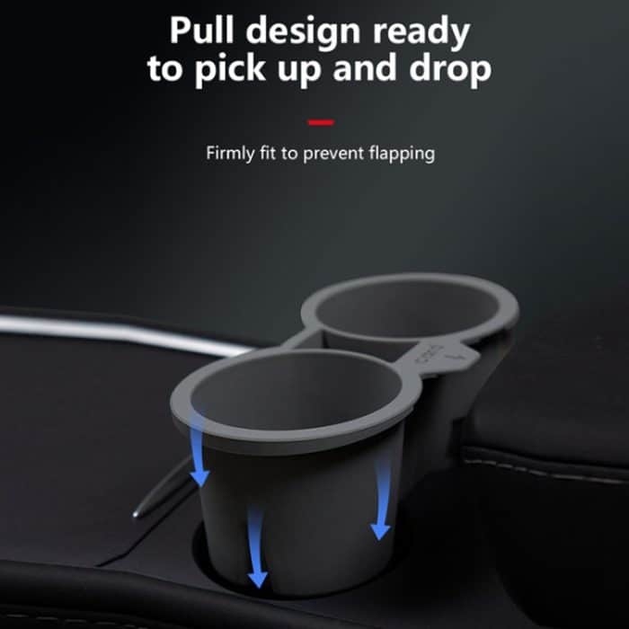 Für Tesla Model3/Y Central Control Storage Silikon-Becherverschluss, Silicone Cup Stopper(Grey), Silicone Cup Stopper(Blue), Silicone Cup Stopper(Black) – Bild 8