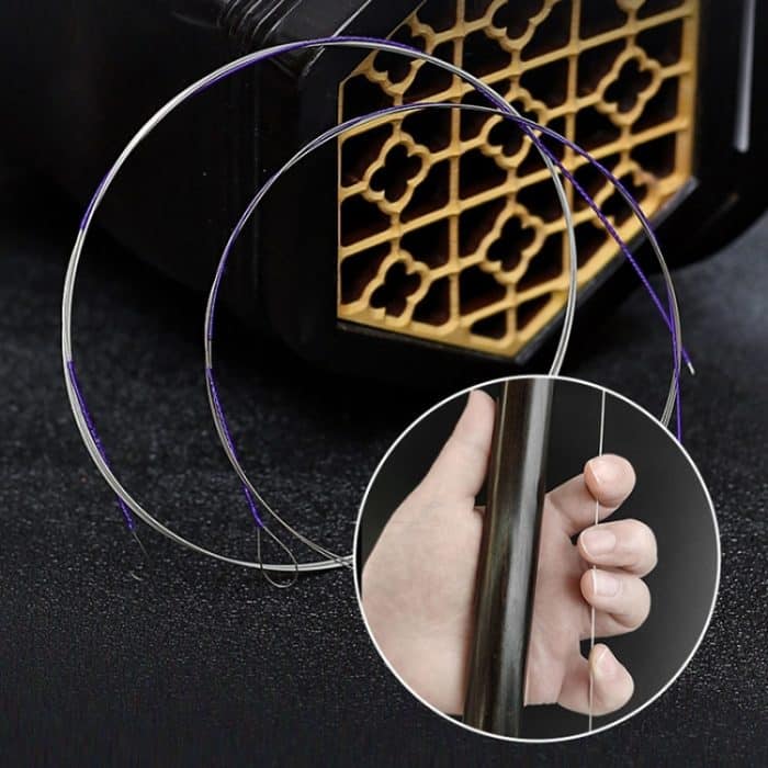 Satz Erhu-Saiten in Konzertqualität mit versilbertem Kupferdraht umwickelt, Alice AT11 – Bild 1