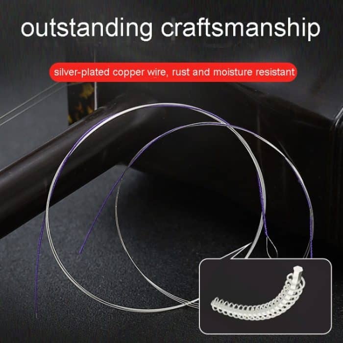 Satz Erhu-Saiten in Konzertqualität mit versilbertem Kupferdraht umwickelt, Alice AT11 – Bild 3