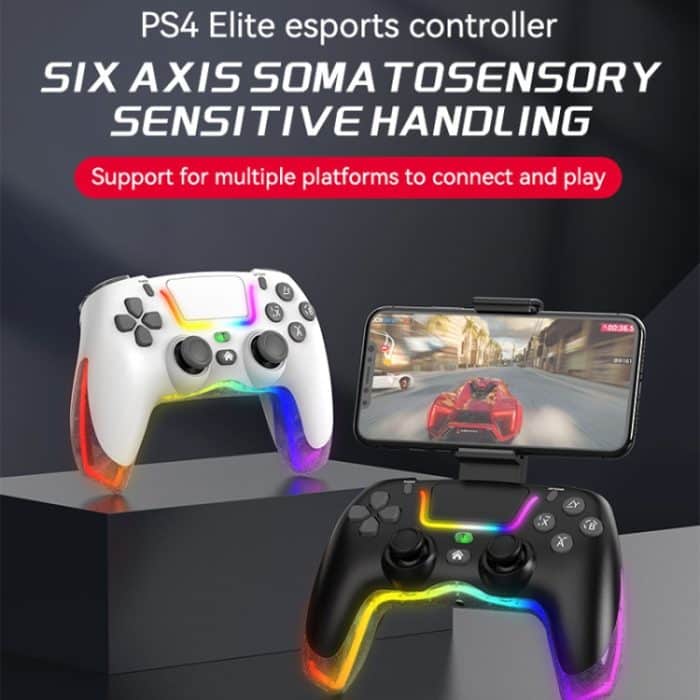 Für PS4 Dazzle Color Light Kabelloser Bluetooth-Griff – Bild 2