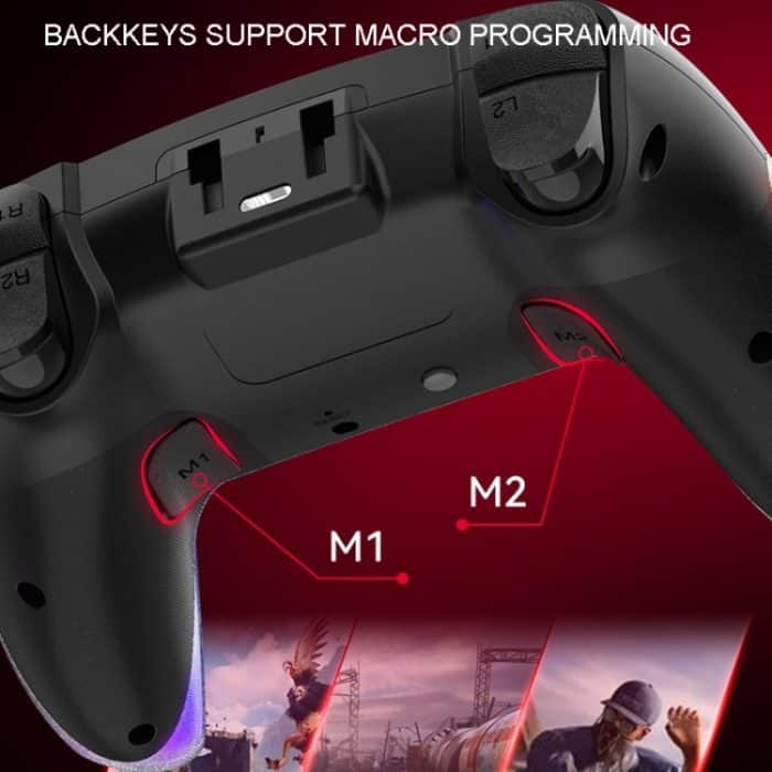 Für PS4 Dazzle Color Light Kabelloser Bluetooth-Griff – Bild 6