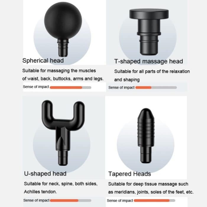 Konka 6-Gang-Intelligentes Faszienmessgerät zur Muskelentspannung mit 4 Massageköpfen – Bild 6