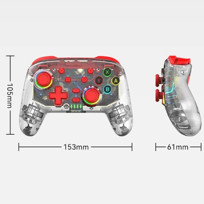 Für PS3 / PS4 Dual Vibration Wireless Gamepad mit RGB-Lichtern, S10 (Red), S10 (Blue), S10 (Green) – Bild 3