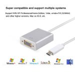 USB-C/Typ-C zu VGA HD Konverter 1080P Laptop Anschluss Display Handy Gleiche Bildschirmlinie – Bild 3