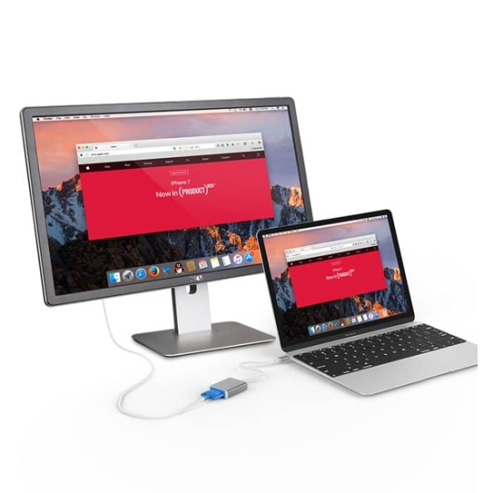 USB-C/Typ-C zu VGA HD Konverter 1080P Laptop Anschluss Display Handy Gleiche Bildschirmlinie – Bild 7