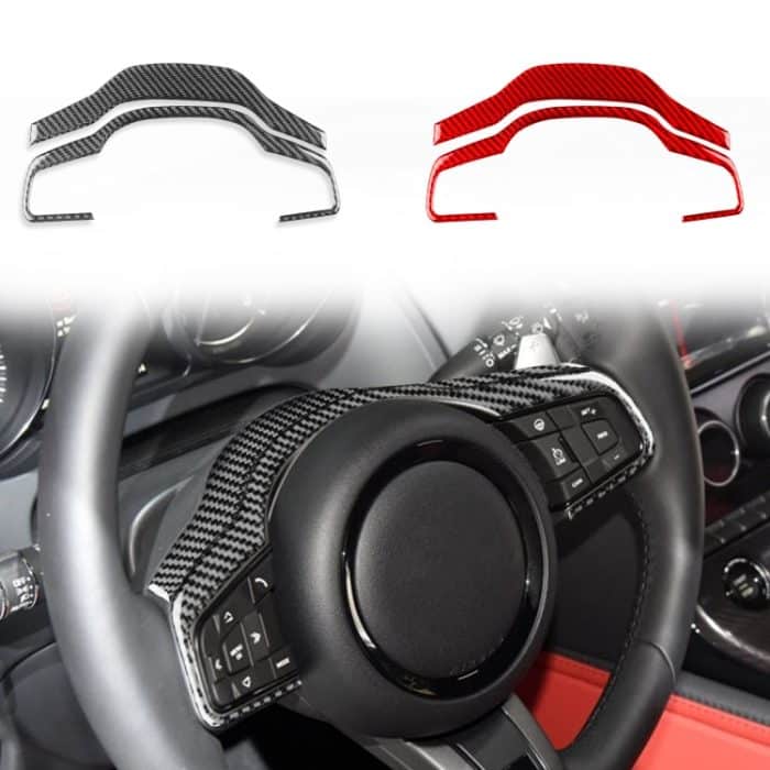 Für Jaguar F-TYPE 2013+ Links- und Rechtsantrieb Universal-Lenkradabdeckungsaufkleber – Bild 2