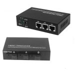 3 Glasfaser-Ports und 3 LAN-Ports, 10/100 Mbit/s Ethernet-Switch, Glasfaser-Switch