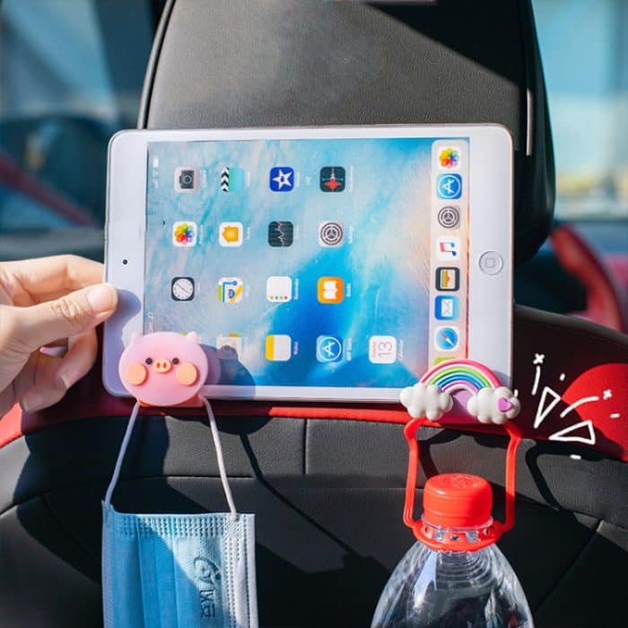 Autositz hinten versteckter multifunktionaler Cartoon-Haken – Bild 5