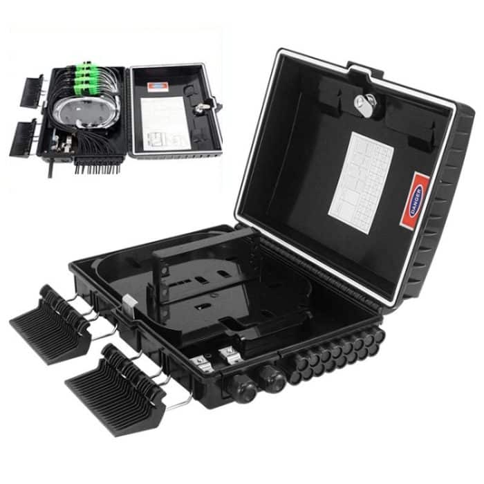 TBD06039979.jpg FTTH-Verteilerkasten mit 16 PLC-Splitter bietet Platz für bis zu 16 Teilnehmer-Drop-Kabel – Bild 1