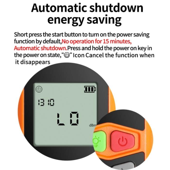 10–30 mW Glasfaser-Rotlichtstift + optisches Leistungsmessgerät (-70 + 6 dBm). – Bild 8
