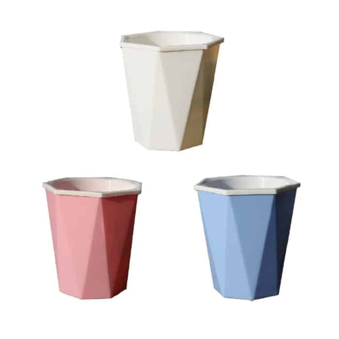 Rautenförmiger automatischer wasserabsorbierender Lazy Flower Pot Green Plant Plastic Pot, 12cm x 14cm – Bild 2