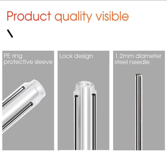 50 teile/paket 60mm Doppel-Pin Leder Gewinde Optische Faser Wärme Schrumpf Schlauch Optische Hot Melt Schlauch – Bild 7