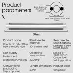 50 teile/paket 60mm Doppel-Pin Leder Gewinde Optische Faser Wärme Schrumpf Schlauch Optische Hot Melt Schlauch – Bild 8