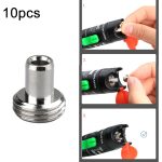 Ersatzteile für den visuellen Fehlerorter für Glasfaserkabel, 10pcs Metal Head Connector, 10pcs 5mm Ceramic Core, 10pcs 7mm Ceramic Core