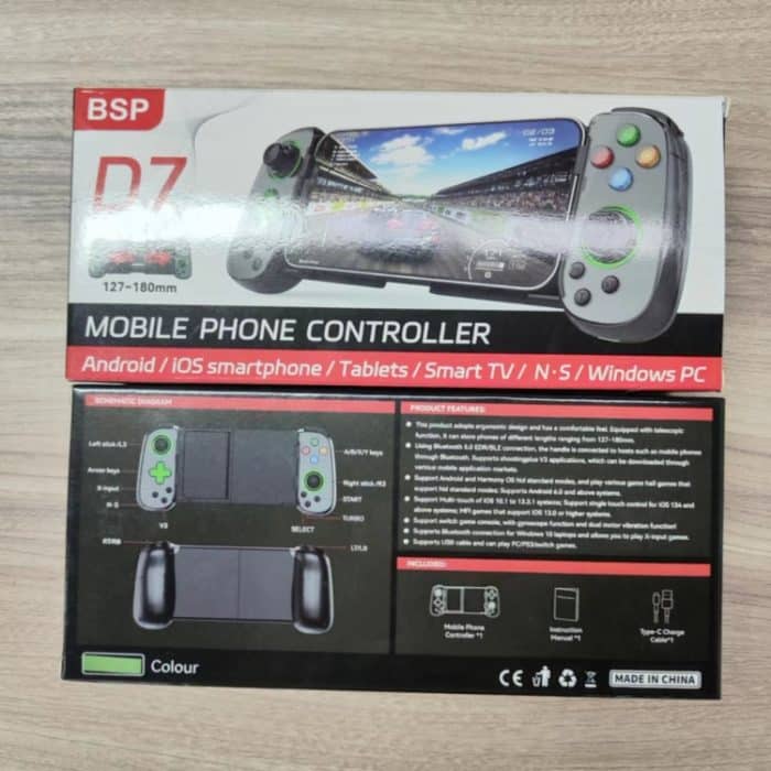 D7 BT5.0 einziehbares Gamepad mit Licht für PC/Android/iPhone/Win7 10 11/Mac OS/Switch, D7 (Black), D7 (White), D7 (Purple) – Bild 14