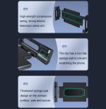 Verbreiterte, doppelt dehnbare, rotierende Saugnapf-Allgemeine Autohalterung, Metal Clamp Arm – Bild 8