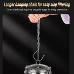 Salzlakekorb aus Edelstahl 304, Teerückstandskugel, Suppenmaterialbox, 7x9cm, 9x10.8cm, 11.2x13.5cm, 14x16cm, 16x16.5cm, 18x18cm, 20x20cm – Bild 5