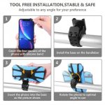 Abnehmbarer Fahrrad-Handyhalter für 4,5-7-Zoll-Telefone, Four Claws Black, Eight Claws Black – Bild 7