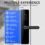 C91 Tuya Smart WiFi Passwort Fingerabdruck Elektronisches Türschloss, C91 Black, C91 Silver, C91 Bronze – Bild 3