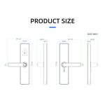 C91 Tuya Smart WiFi Passwort Fingerabdruck Elektronisches Türschloss, C91 Black, C91 Silver, C91 Bronze – Bild 8