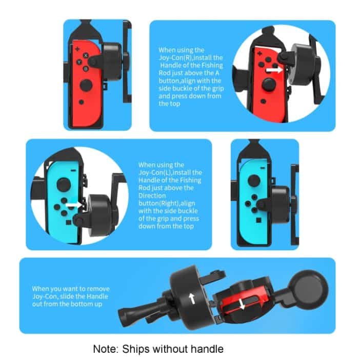 JYS JYS-NS248 Für Schalter/Schalter OLED Linken Und Rechten Griff Körper Gefühl Angelrute Angeln Aquarium Spiel Zubehör – Bild 6