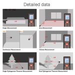 Hochpräzises Laser-Entfernungsmesser-Laserelektronik-Lineal, HILDA HD40, HILDA HD60, HILDA HD80, HILDA HD100 – Bild 7