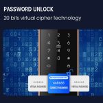 LOCSTAR S61 Vollautomatische 3D-Gesichtserkennung Tuya Wifi Smart Fingerabdrucksperre Diebstahlsichere Passwortsperre, S61 Space Gray, S61 Rose Gold – Bild 12