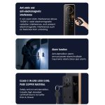 LOCSTAR S61 Vollautomatische 3D-Gesichtserkennung Tuya Wifi Smart Fingerabdrucksperre Diebstahlsichere Passwortsperre, S61 Space Gray, S61 Rose Gold – Bild 14