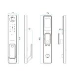 LOCSTAR S61 Vollautomatische 3D-Gesichtserkennung Tuya Wifi Smart Fingerabdrucksperre Diebstahlsichere Passwortsperre, S61 Space Gray, S61 Rose Gold – Bild 3