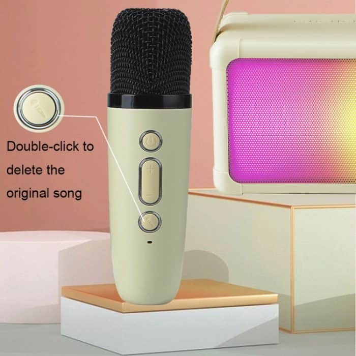 Tragbarer RGB-Lichteffekt-Bluetooth-Lautsprecher für Zuhause, Mini-Karaoke-Audio, Speaker, Single Microphone+Speaker, Dual Microphone+Speaker – Bild 8