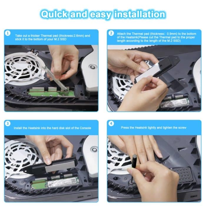 JYS JYS-P5153 für PS5 M.2 NVME Solid-State-Festplattenkühlkörper – Bild 6