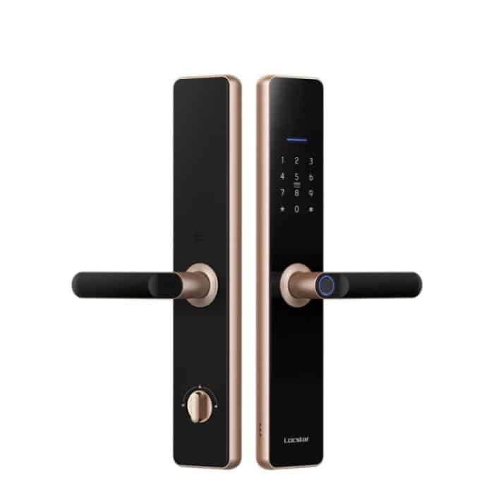 LOCSTAR WLAN-Fingerabdruckschloss, Haussicherheits-Tür-Passwortschloss, unterstützt APP-Fernentriegelung, A61 (Space Gray), A61 (Rose Gold) – Bild 2