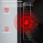 LOCSTAR WLAN-Fingerabdruckschloss, Haussicherheits-Tür-Passwortschloss, unterstützt APP-Fernentriegelung, A61 (Space Gray), A61 (Rose Gold) – Bild 8