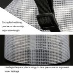 2L Outdoor Transluzente wasserdichte Tasche Strand Rafting Schwimmtasche, without Strap, with Strap – Bild 8