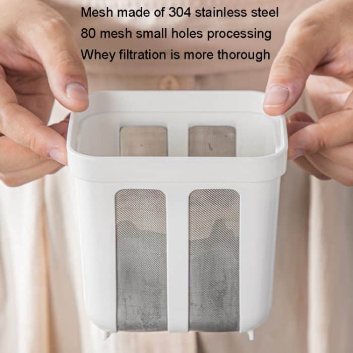 Joghurtfilter, hausgemachter Joghurt, Bohnen-Curry, Milchabscheider, wasserabgelassener Filter – Bild 6