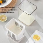 Joghurtfilter, hausgemachter Joghurt, Bohnen-Curry, Milchabscheider, wasserabgelassener Filter – Bild 9