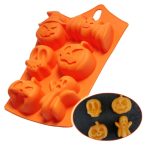 Halloween-Schokoladen-Silikonform, handgefertigtes Backmodell, DIY-Kuchenform – Bild 2
