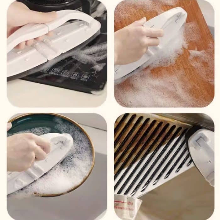 Zusammenklappbare Küchenherd-Reinigungsbürste, multifunktionale Dekontaminationsbürste – Bild 7