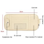 Auto-Führerschein-Aufbewahrungstasche, Sonnenblende, Sonnenbrille, Kartenhalter, Beige, Gray, Black, Brown – Bild 4