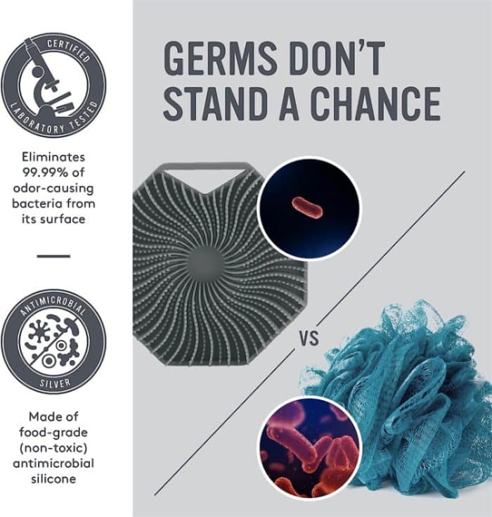 Silikon-Körperbadebürste, Duschschrubber – Bild 3